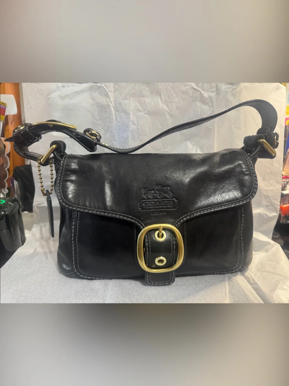 Coach Bleecker Flap shoulder purse